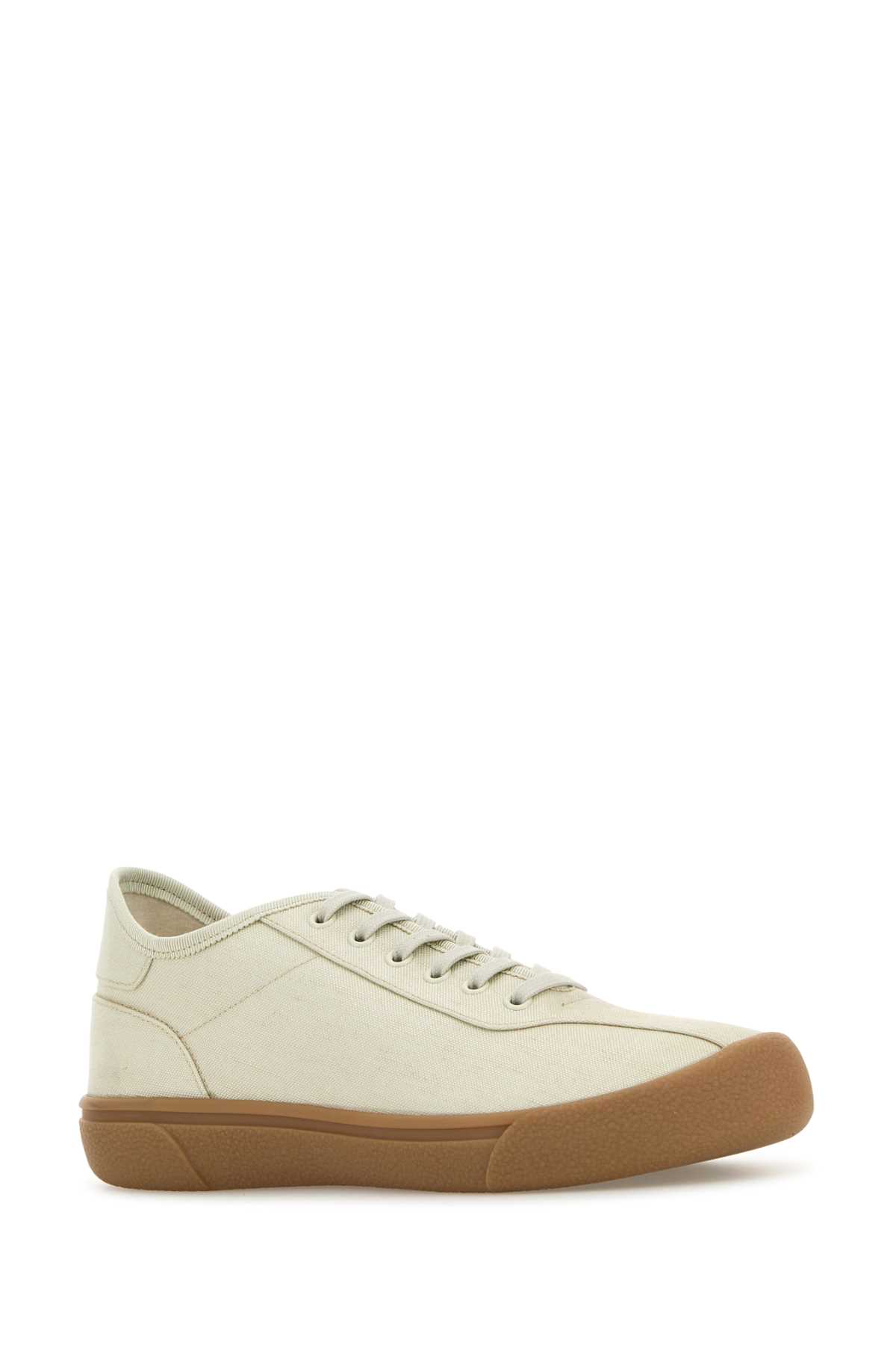 The Row Low-top Canvas Sneakers Rubber Sole In Sagetint