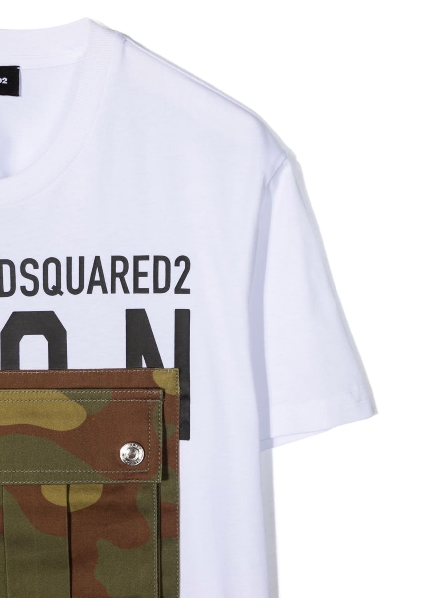 Dsquared2 Relax Icon Maglietta In White