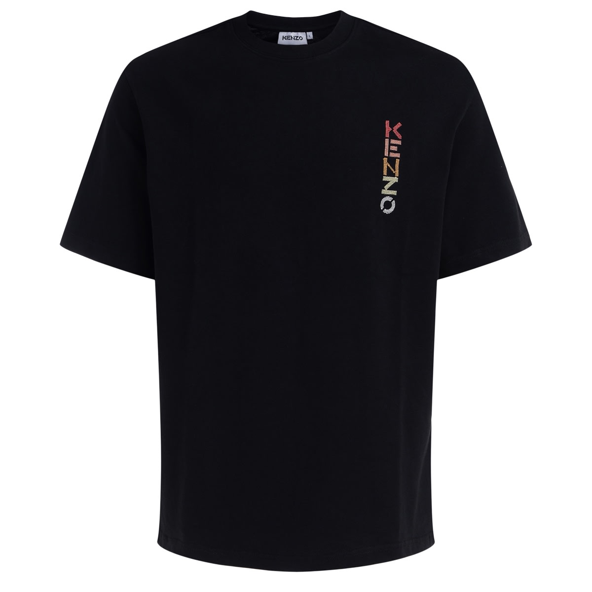 Kenzo Logo Mens T-shirt In Black Cotton