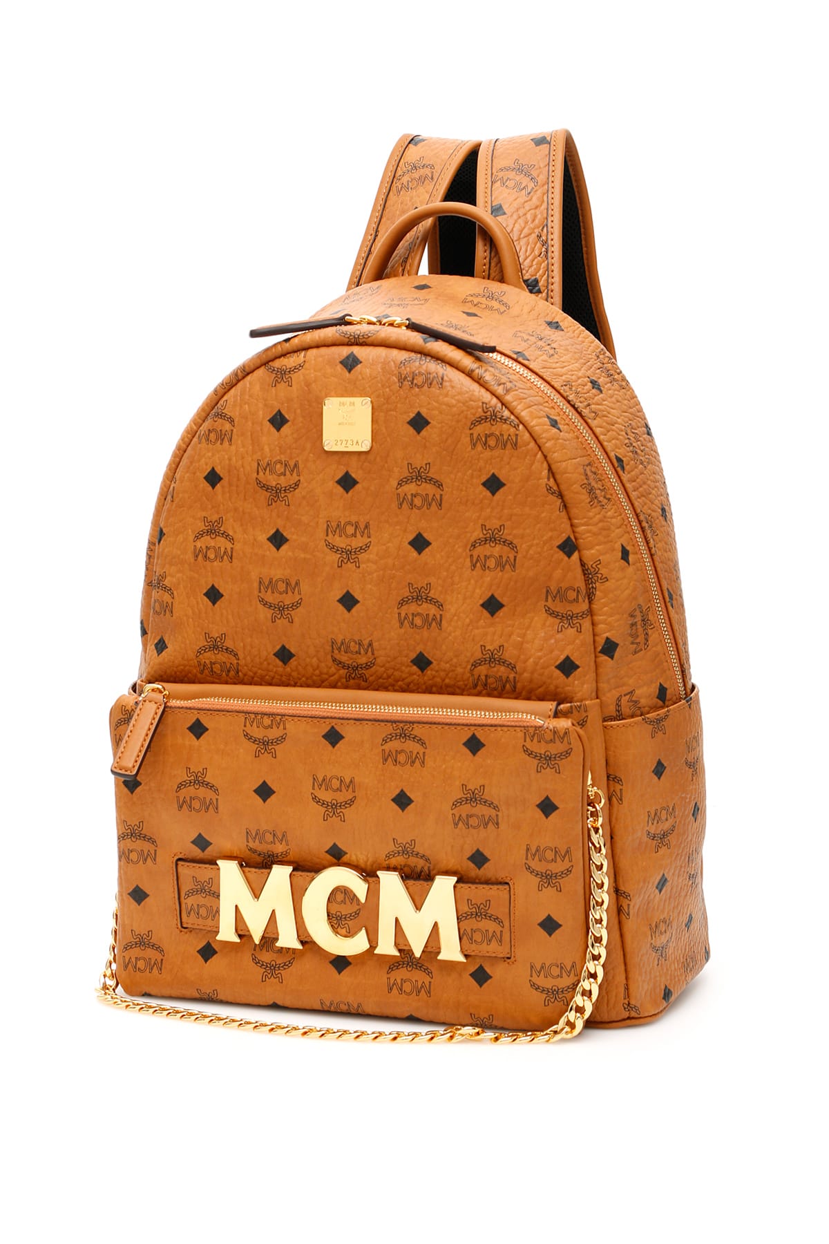 MCM MCM Visetos Trilogie Stark Backpack - COGNAC (Brown) - 10976472 ...