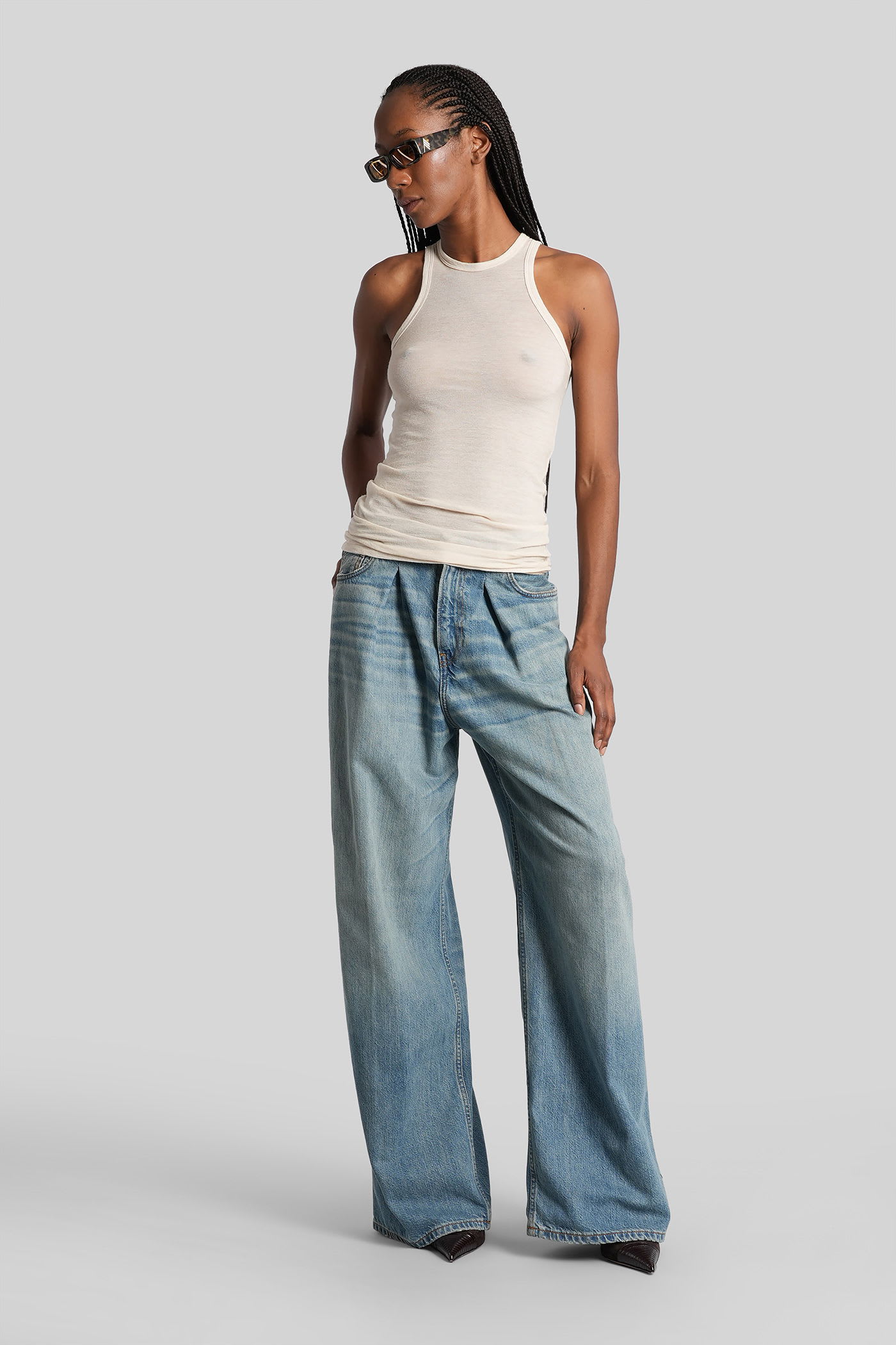 Haikure Candy Jeans In Blue Denim In Blue