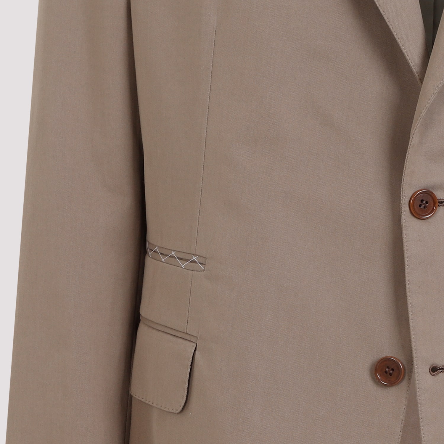 Shop Brioni Cotton Suit In Beige