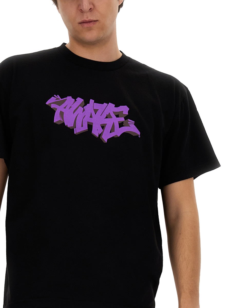 Shop Awake Ny Graffiti T-shirt In Black
