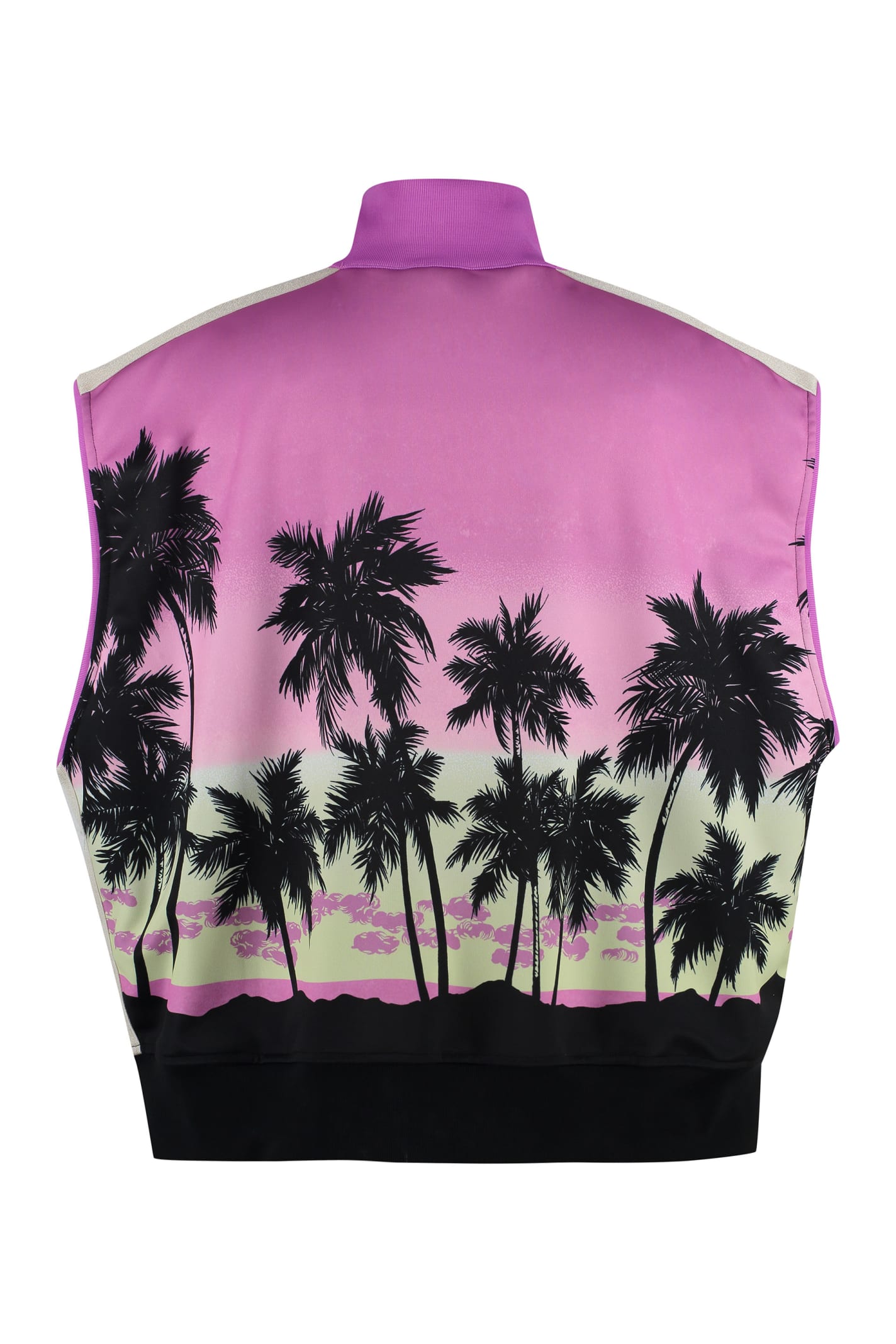 Shop Palm Angels Sport Vest With Sunset Print
