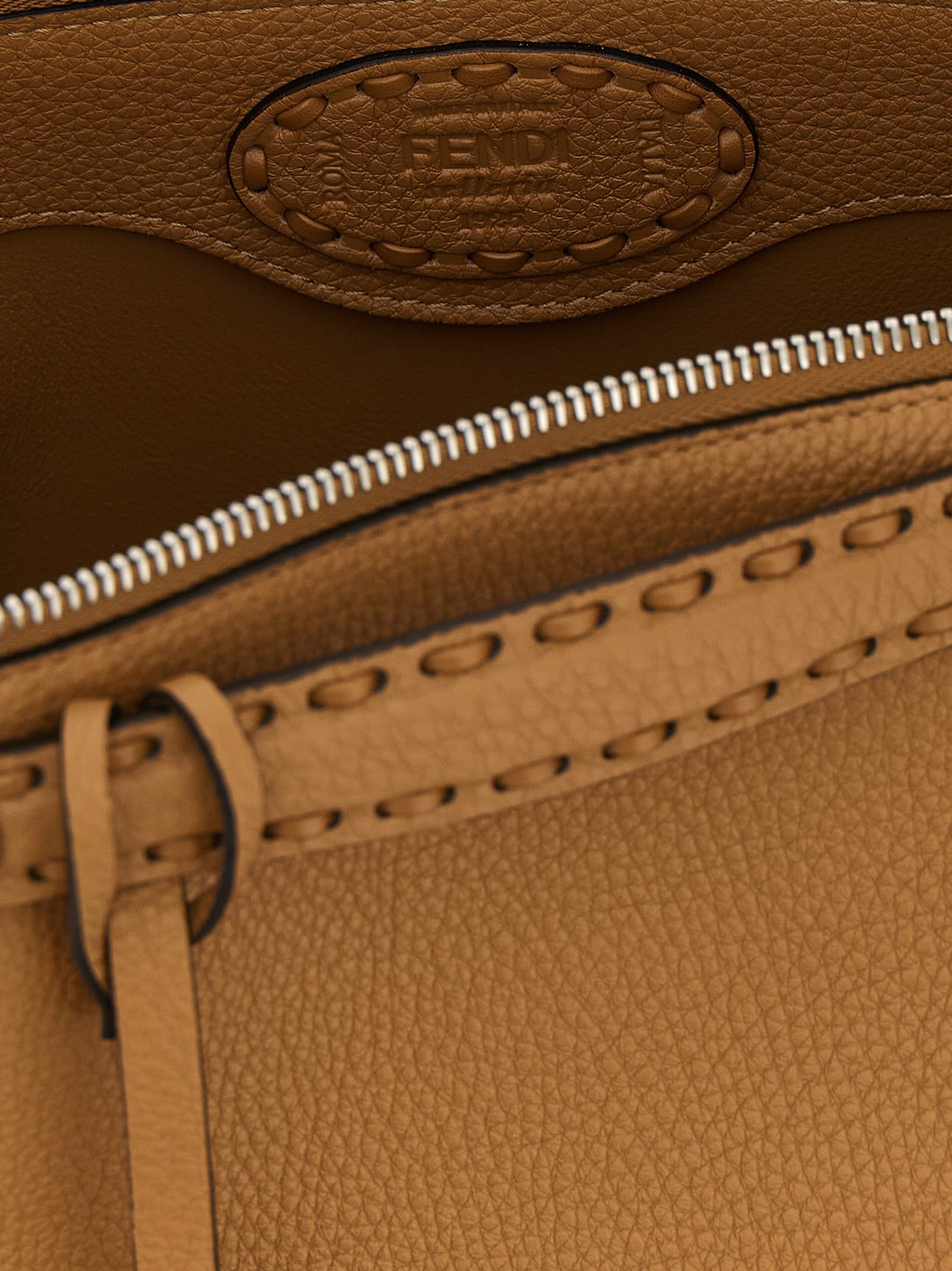 Fendi By The Way Selleria Medium Handbag In Neutral