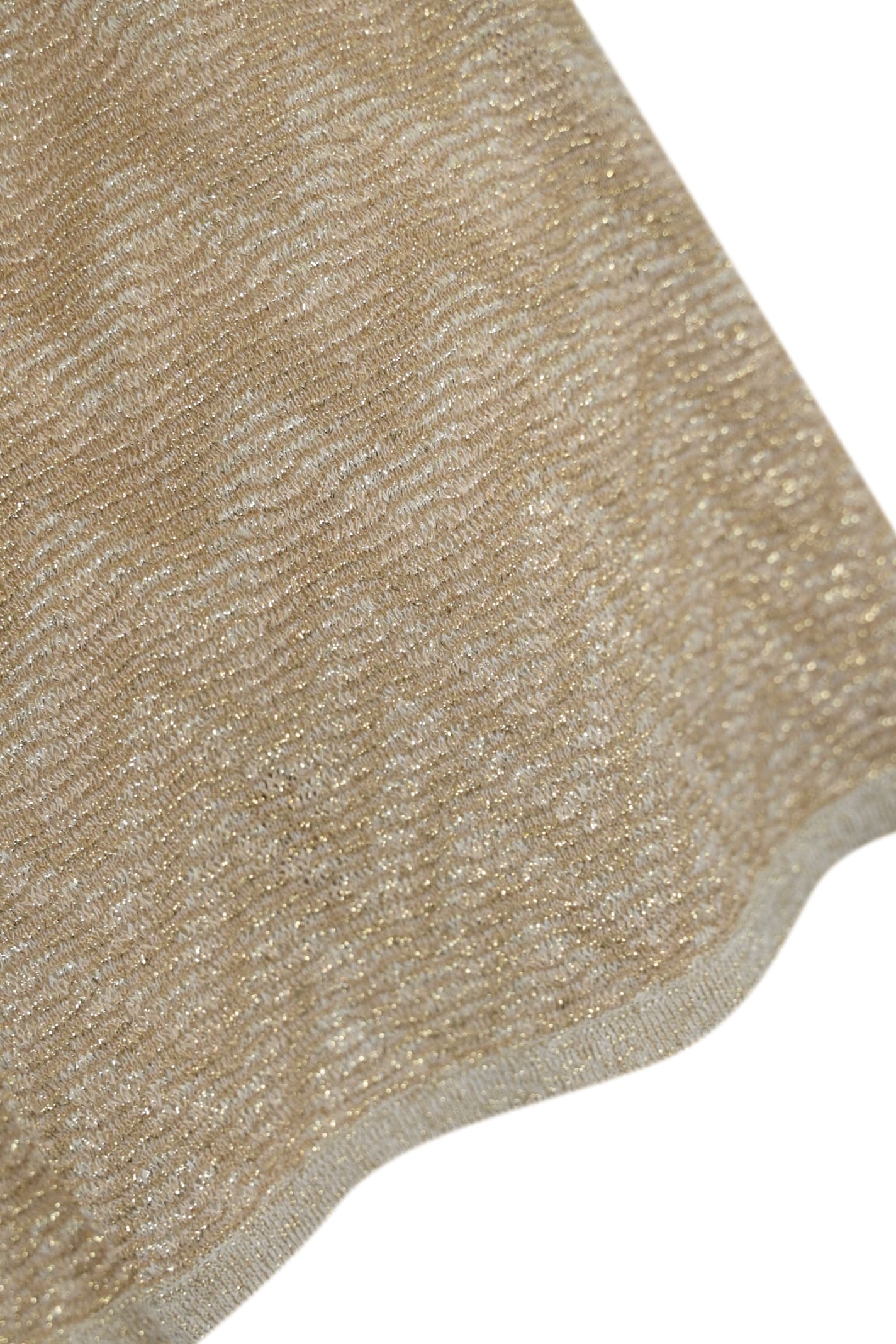 D Exterior Degraded Poncho In Viscose And Lurex In Brown