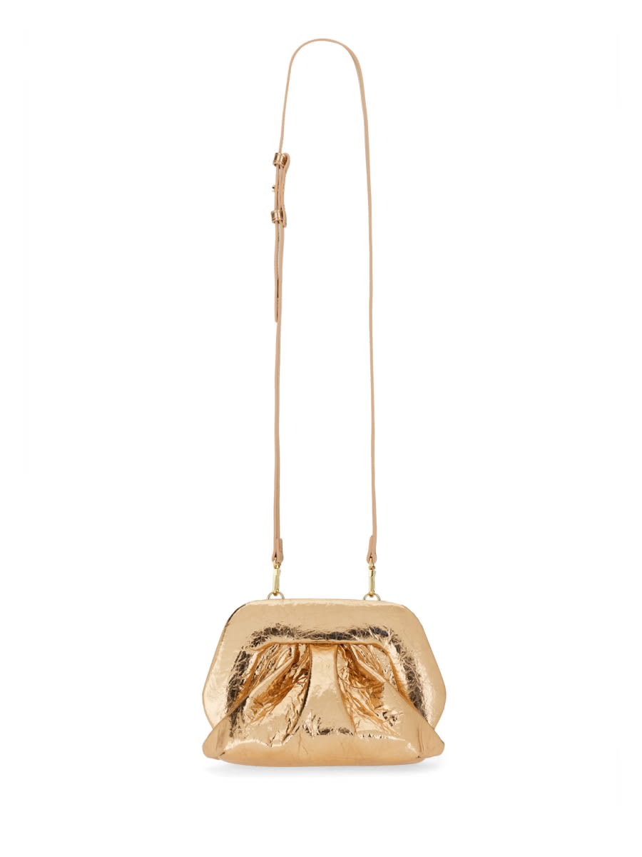 Themoirè Clutch Gea In Pineapple Rose Gold