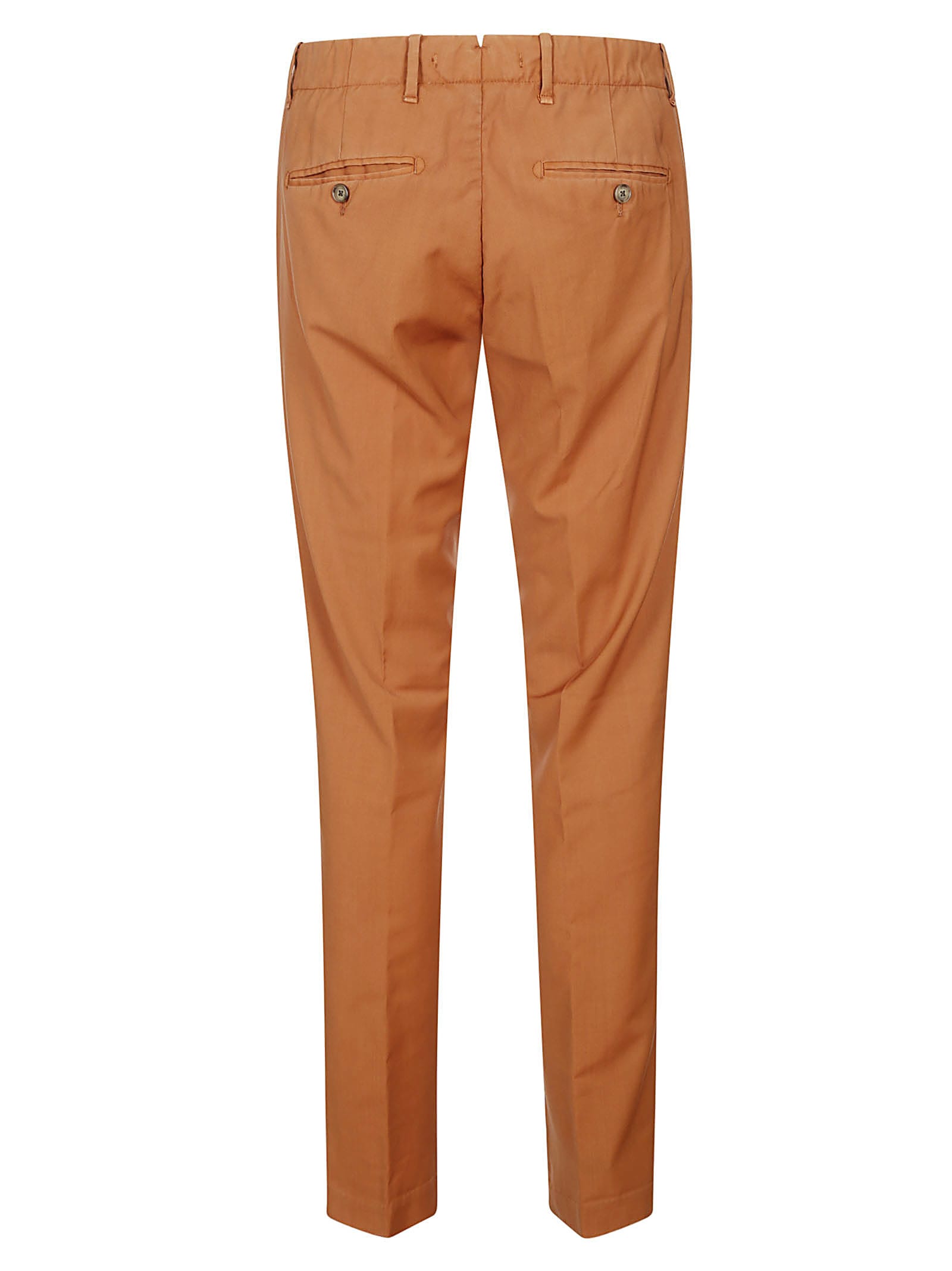 Shop Myths Trousers Micro Pinces Wool In Orange