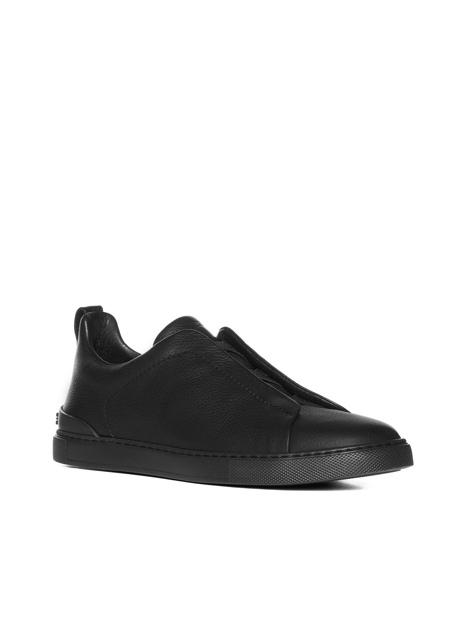 Shop Zegna Sneakers In Nero Unito