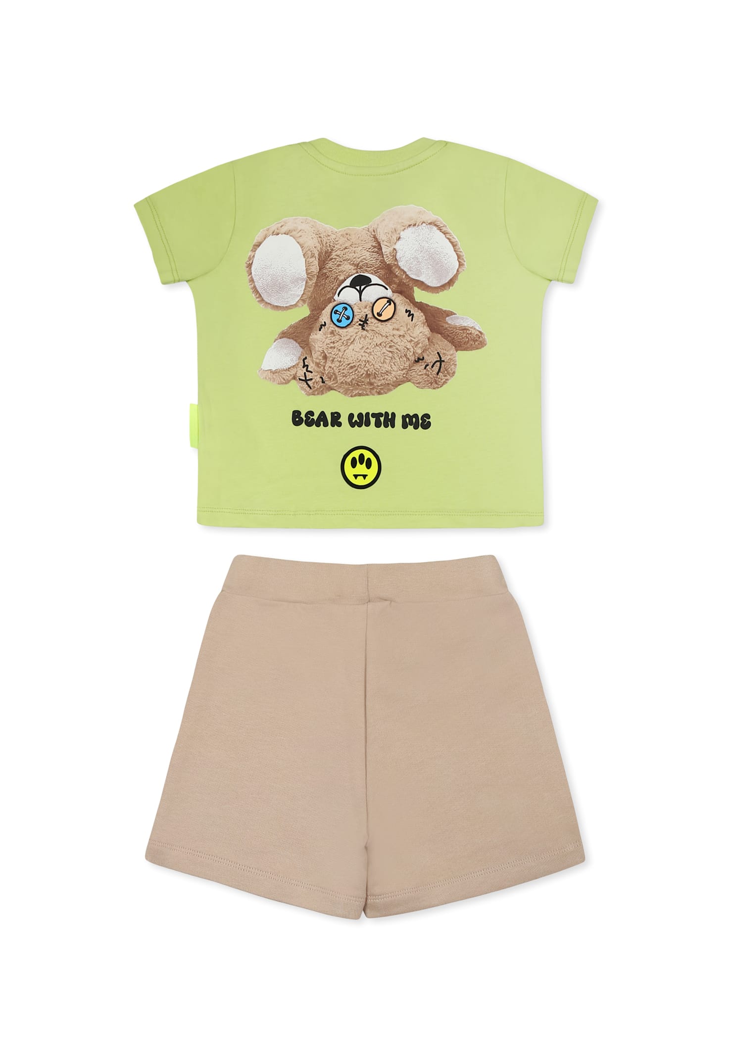 Barrow Multicolor Suit For Babykids With Bear Print In Multicolor