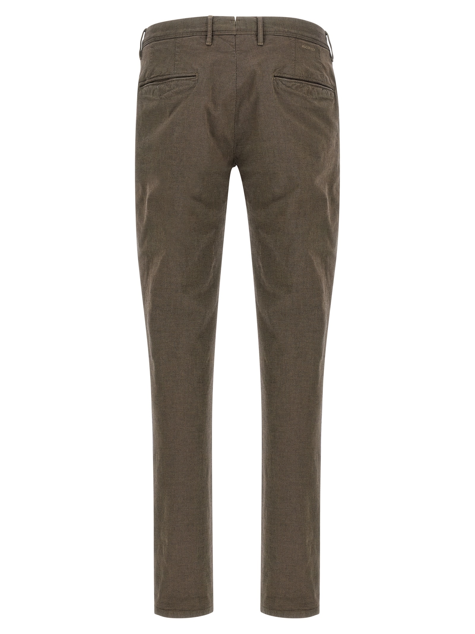 Incotex Tailored Check Trousers With Pockets And Loops In Brown