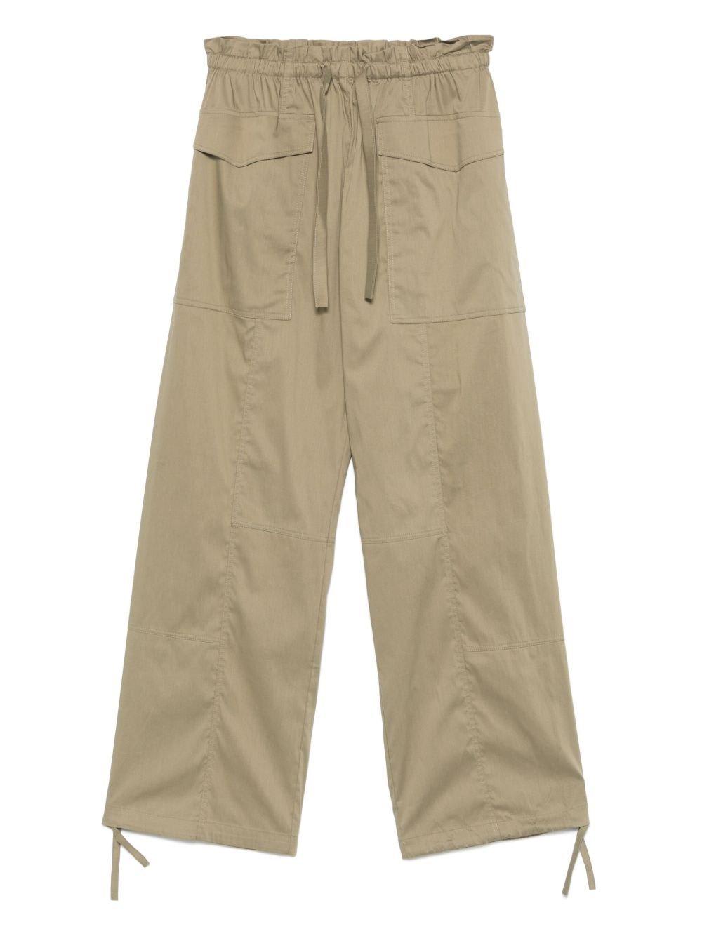 Shop Semicouture Drawstring Trousers