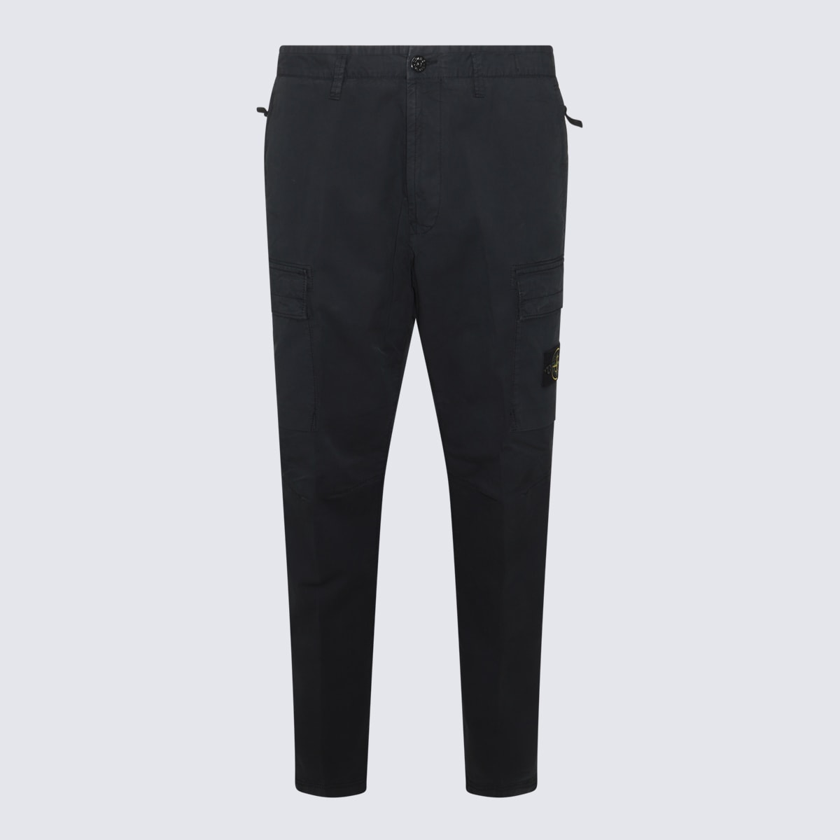 Shop Stone Island Blue Cotton Pants