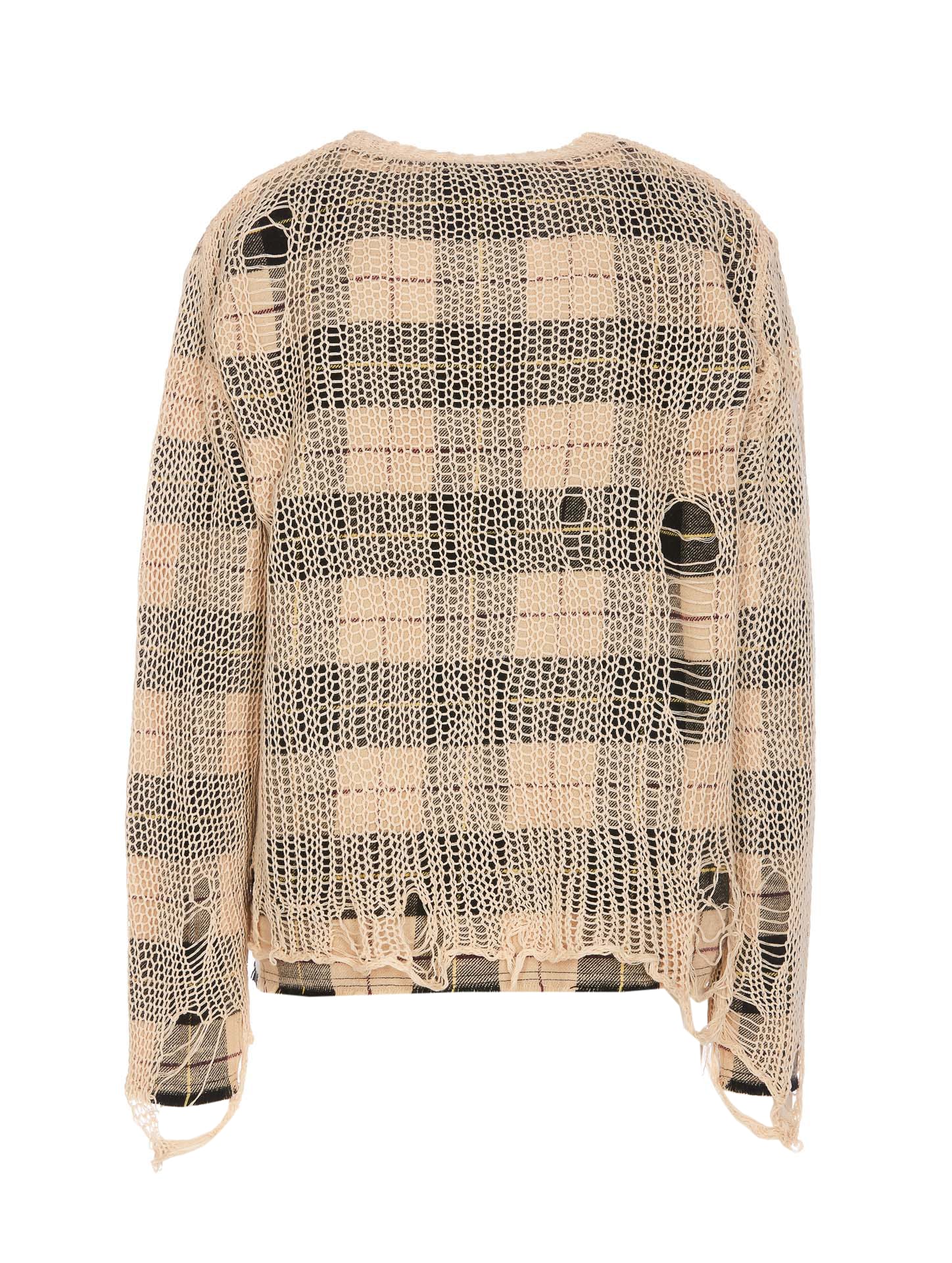 Shop R13 Relaxed Overlay Cardigan In Beige
