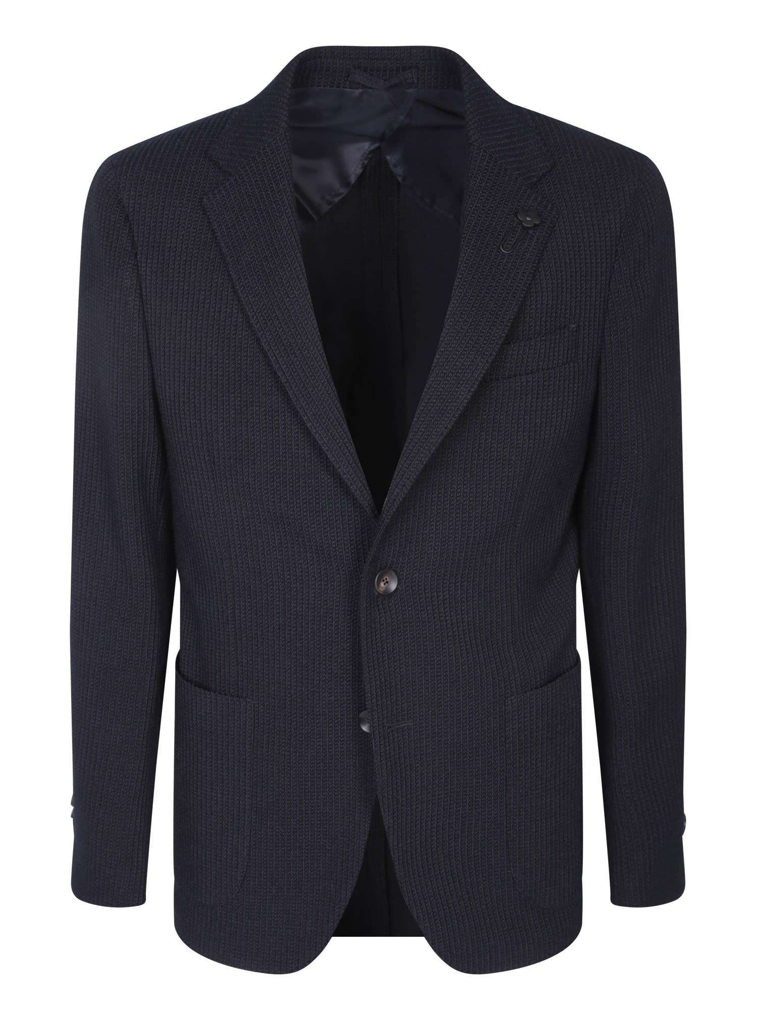 Shop Lardini Blue Bouclã© Jacket