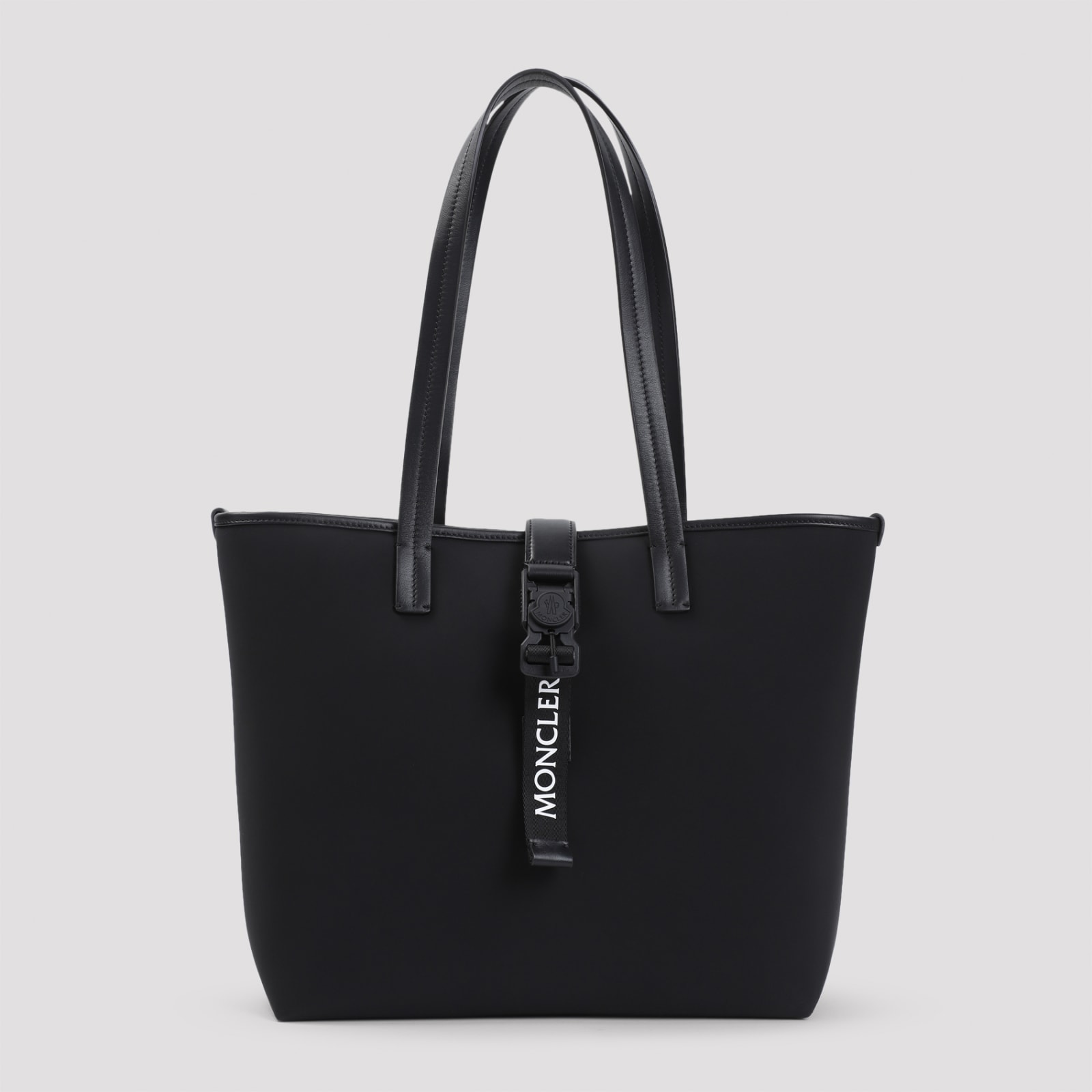 Shop Moncler Trick Tote Bag In Black