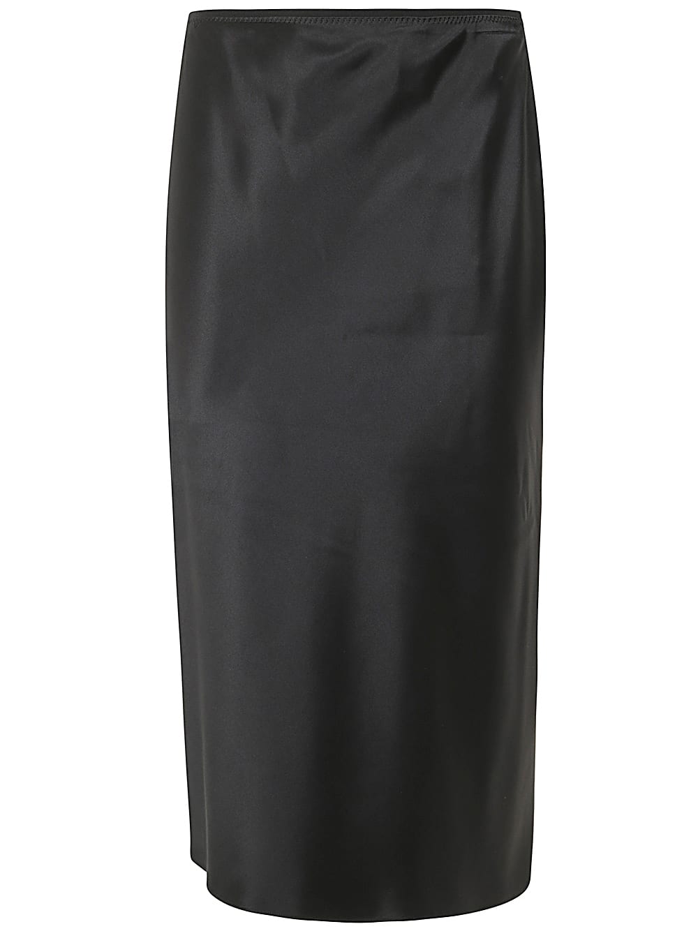 Shop Joseph Isaak Skirt Silk Satin In Black