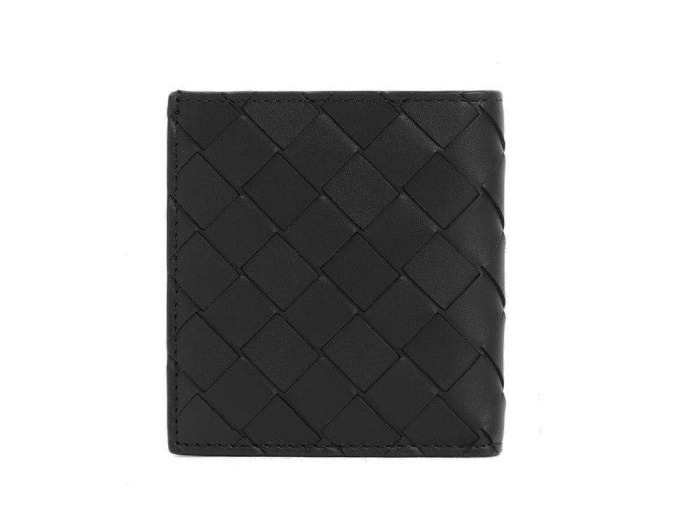 Bottega Veneta Khaki Intrecciato Bi-fold Wallet