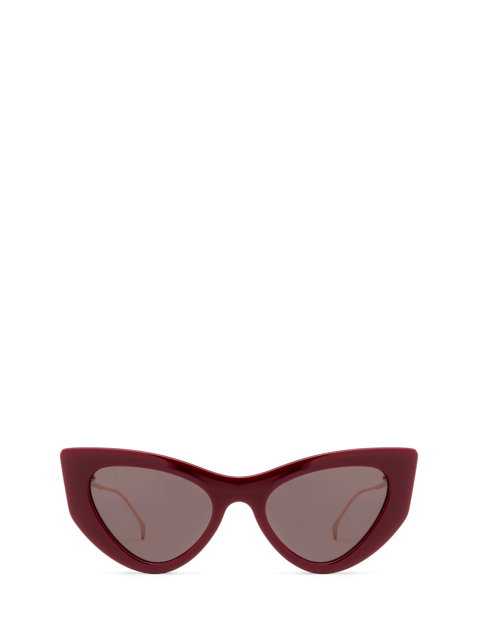 Shop Gucci Gg1565s Burgundy Sunglasses