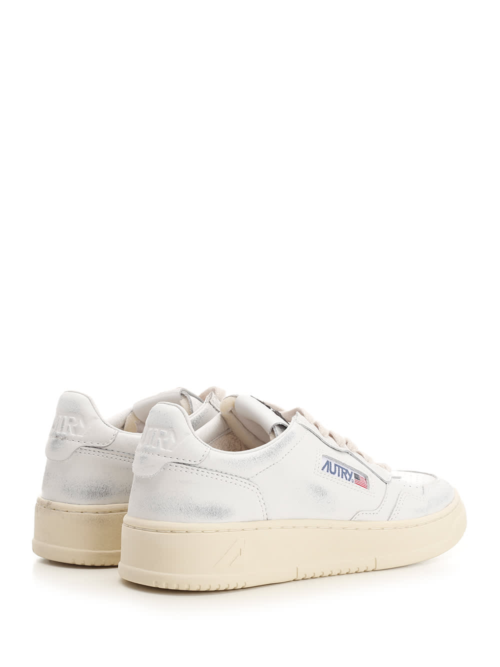Autry Medalist Super Vintage Sneakers In White
