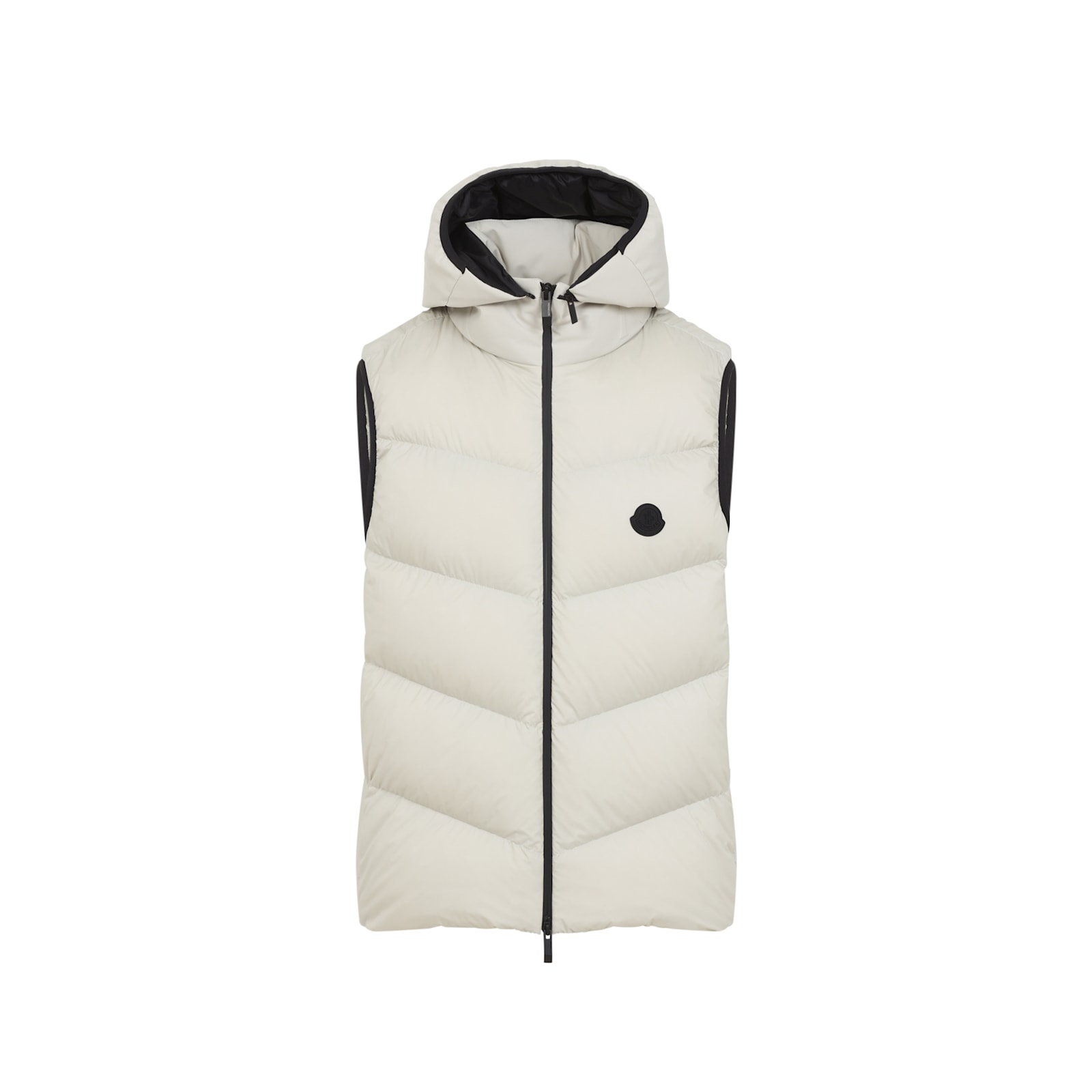 Moncler Light Grey Guersac Vest In Gray