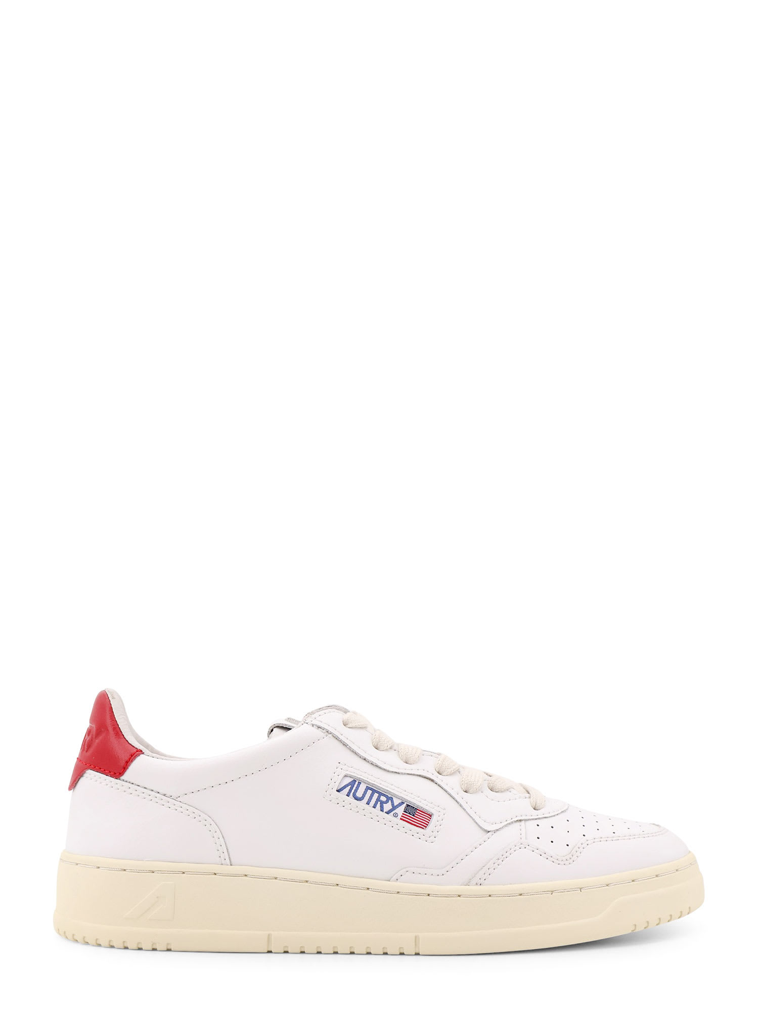 AUTRY MEDALIST LEATHER SNEAKERS WITH ICONIC LOGO DETAIL