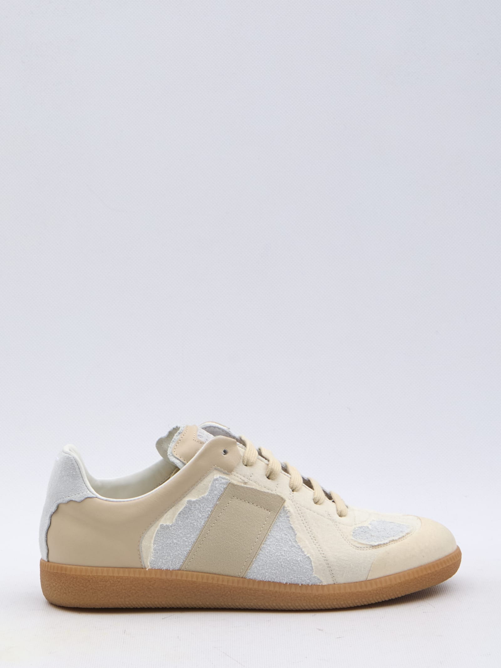 Shop Maison Margiela Recicla Replica Inside Out Sneakers In White