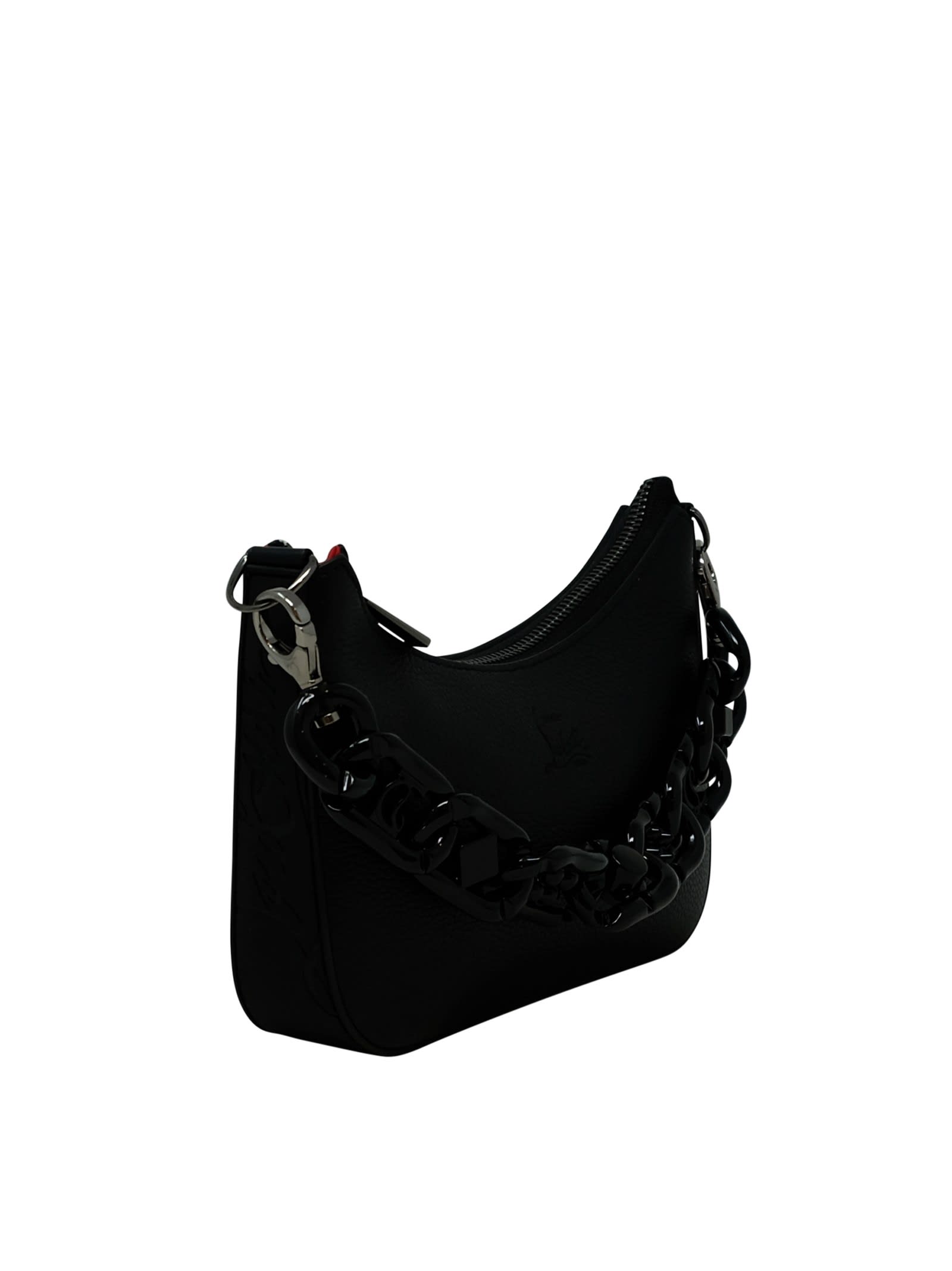 Christian Louboutin Loubila Handbag In Black/black/black