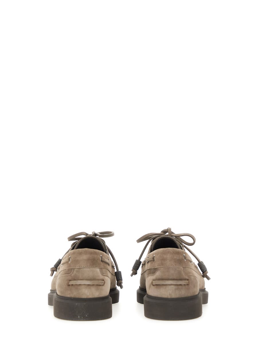 Brunello Cucinelli Women's Penny Sail Loafer In Brown