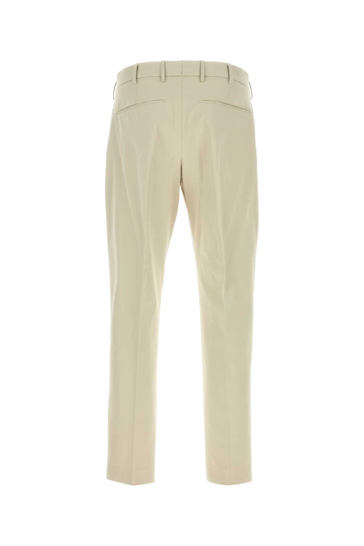 Shop Pt Torino Sand Stretch Wool Pant In Beige