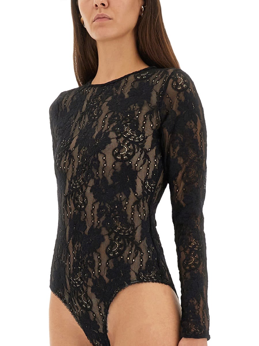 Zimmermann Body Lace Black In Black