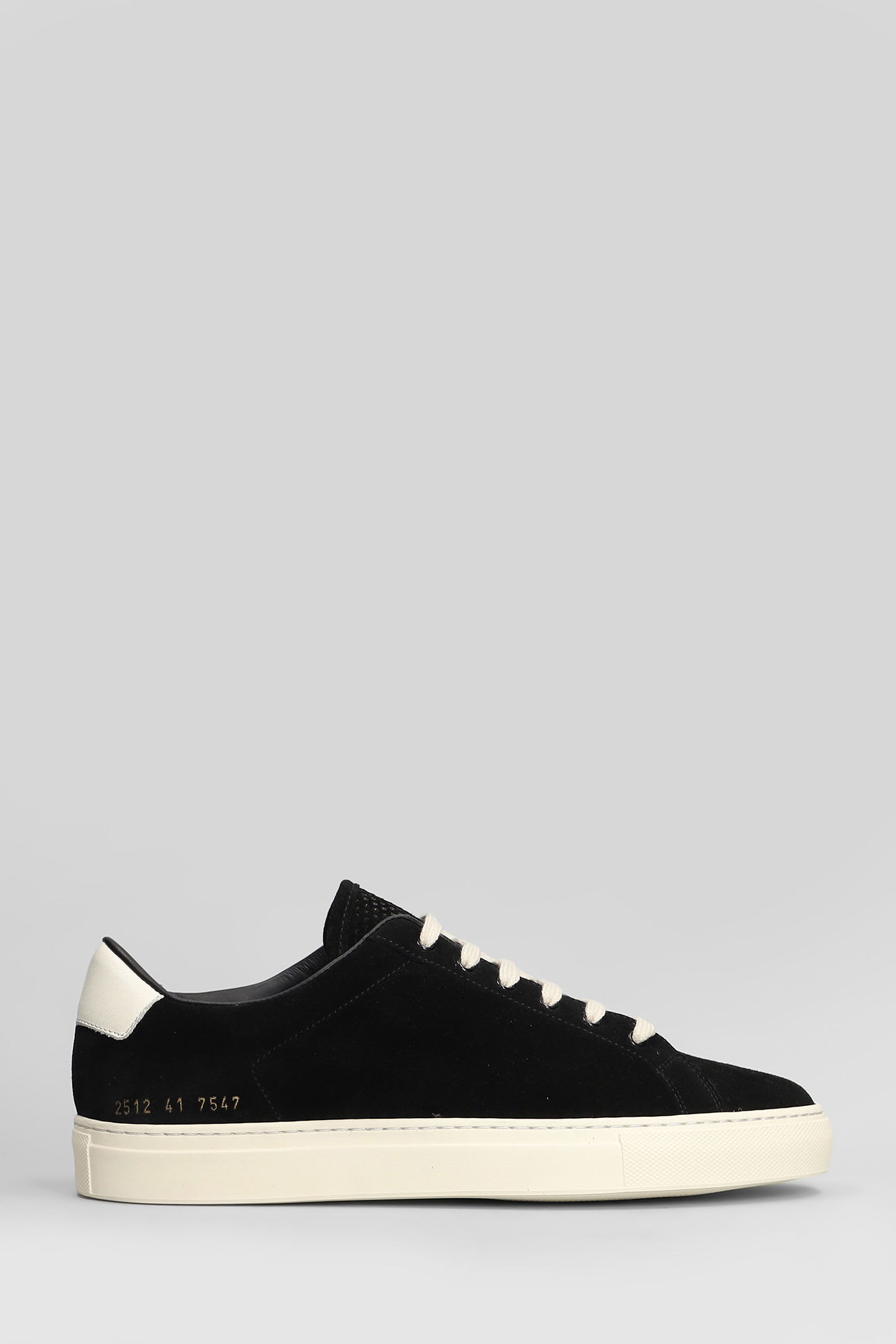 Common Projects Retro Vintage Sneakers In Black Suede In Black