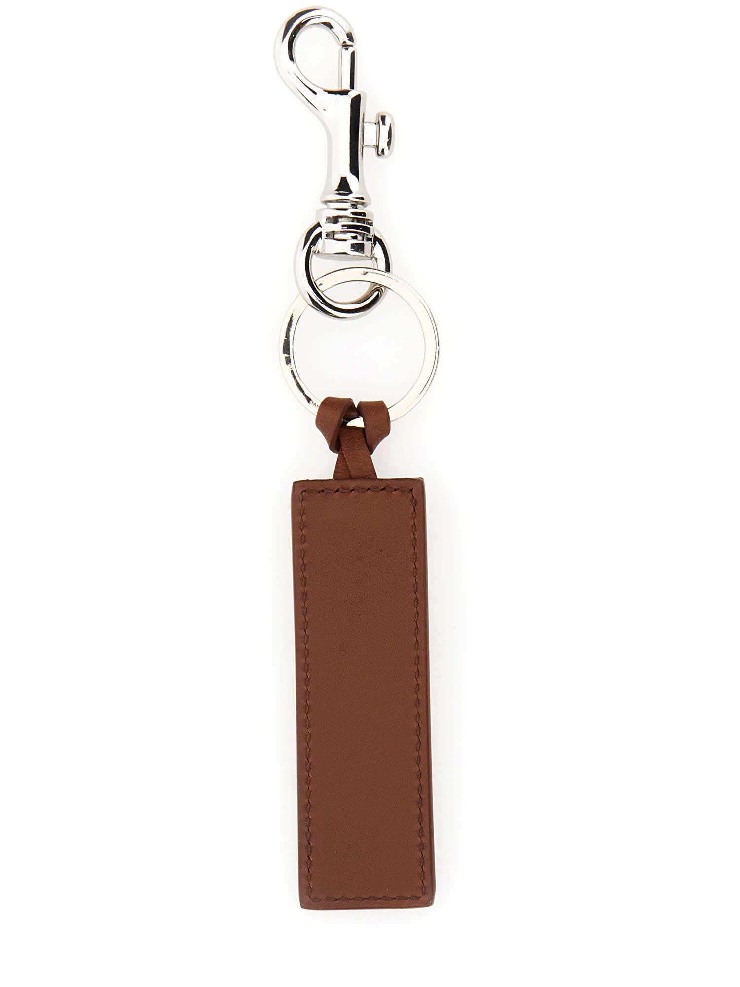 Apc Key Ring With Logo In Brown