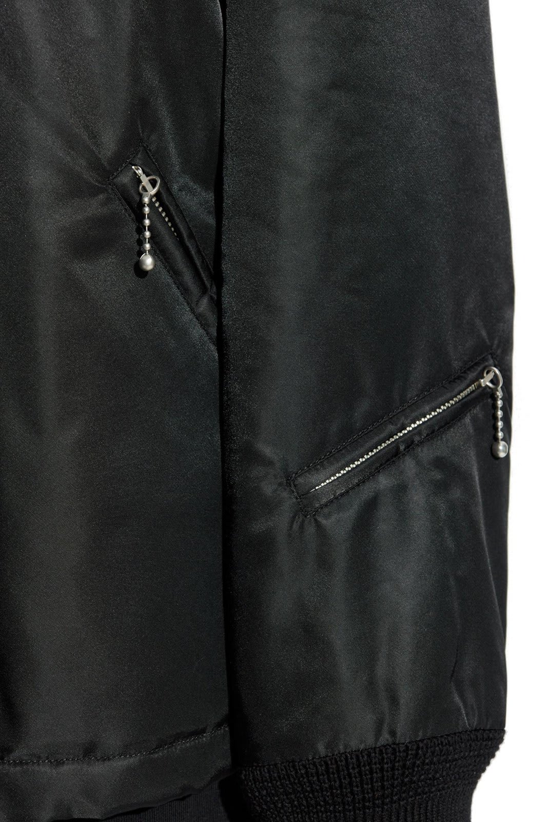 Shop Mm6 Maison Margiela Loose Fit Bomber Jacket In Black