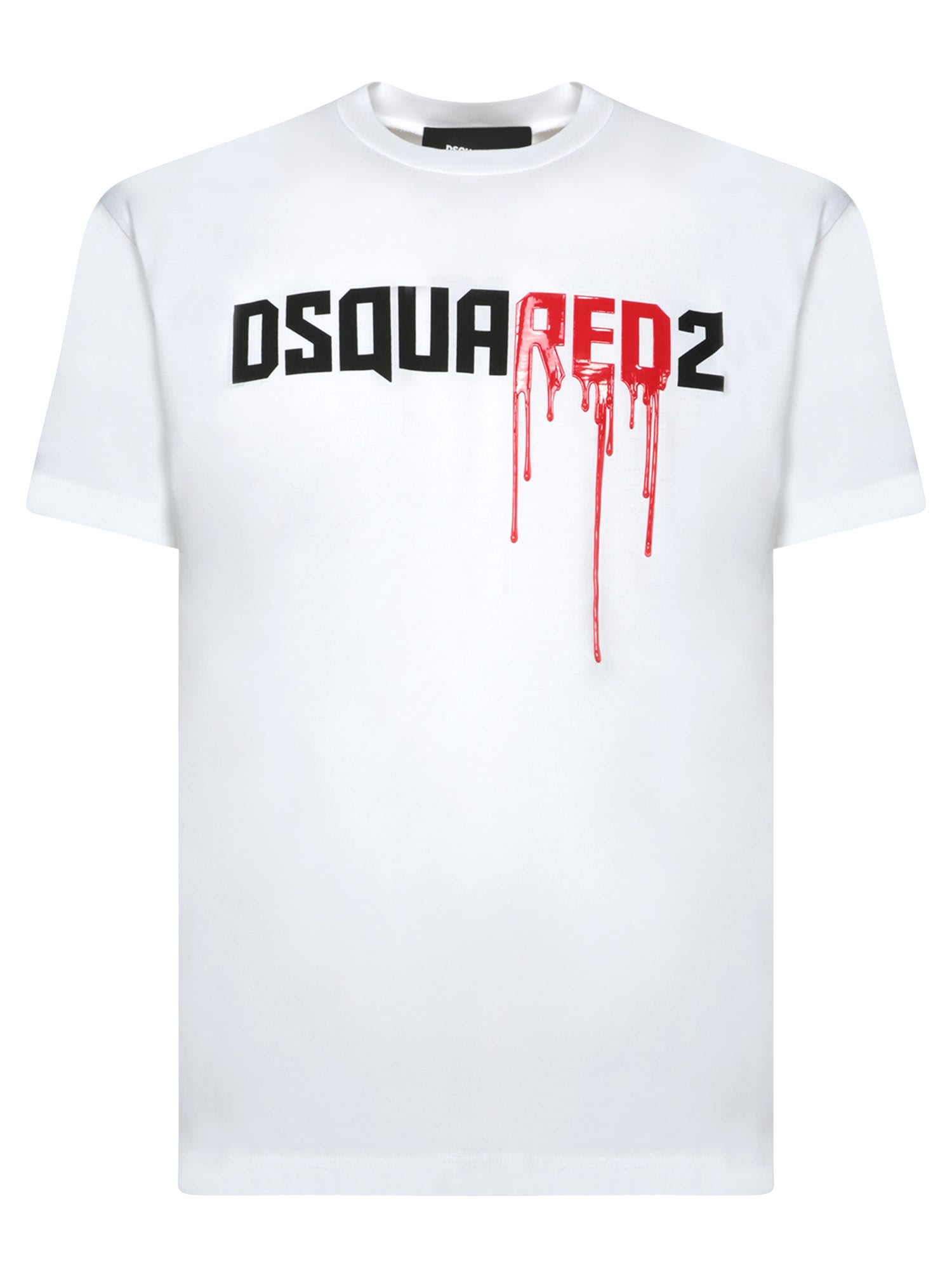 Shop Dsquared2 D2 Logo White T-shirt