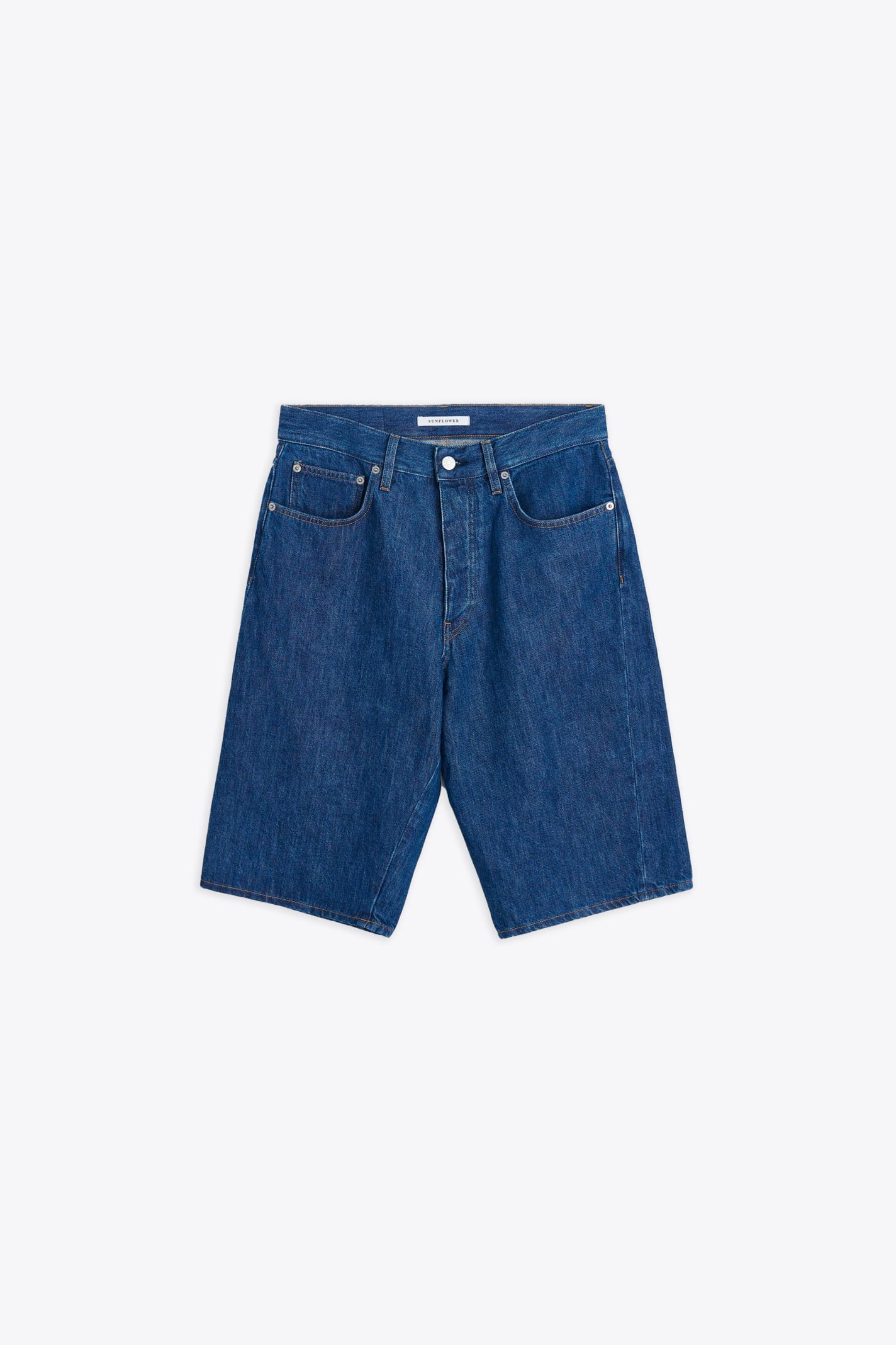 #5090 Blue rinse denim shorts - Wide Twist Shorts