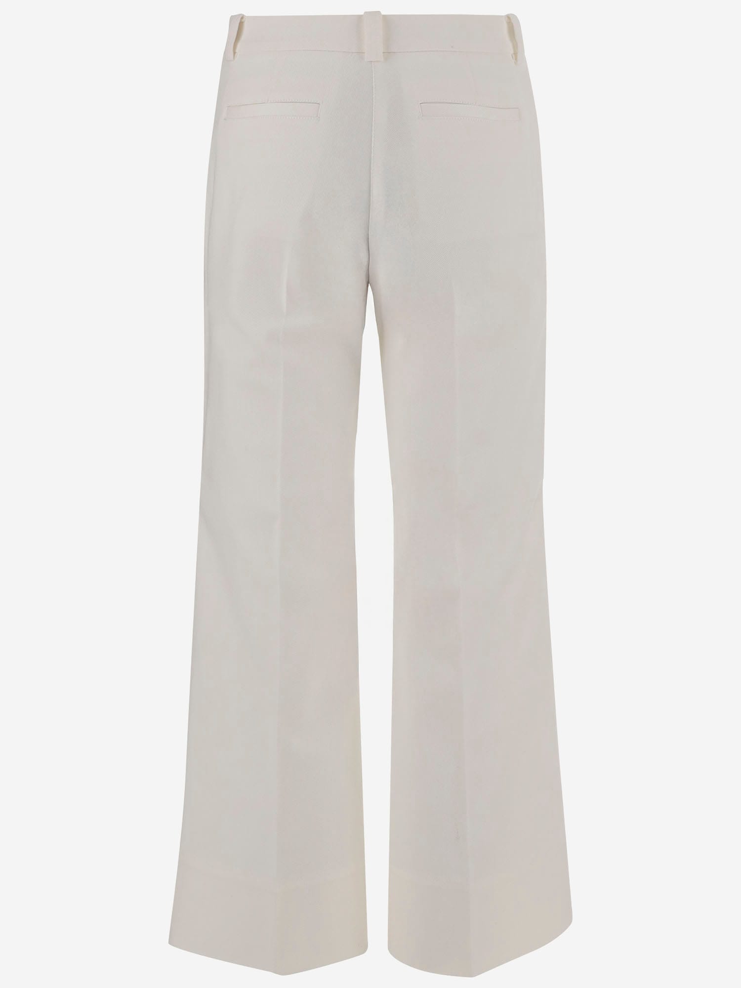 Shop Ql2 Stretch Cotton Pants In White