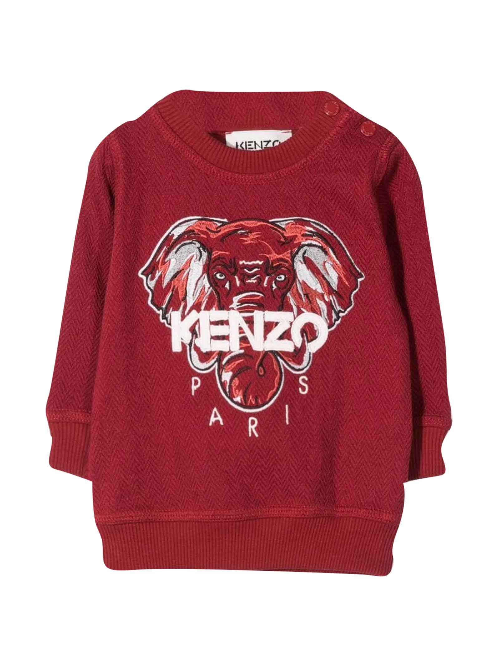 Kenzo Kids Red Sweatshirt Unisex