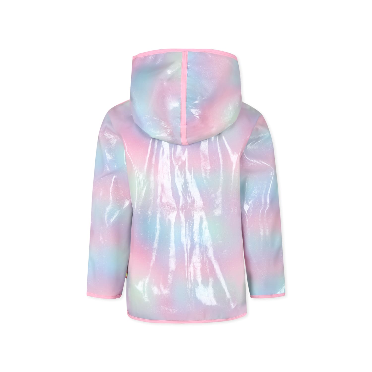 Billieblush Hooded Raincoat In Multicolor