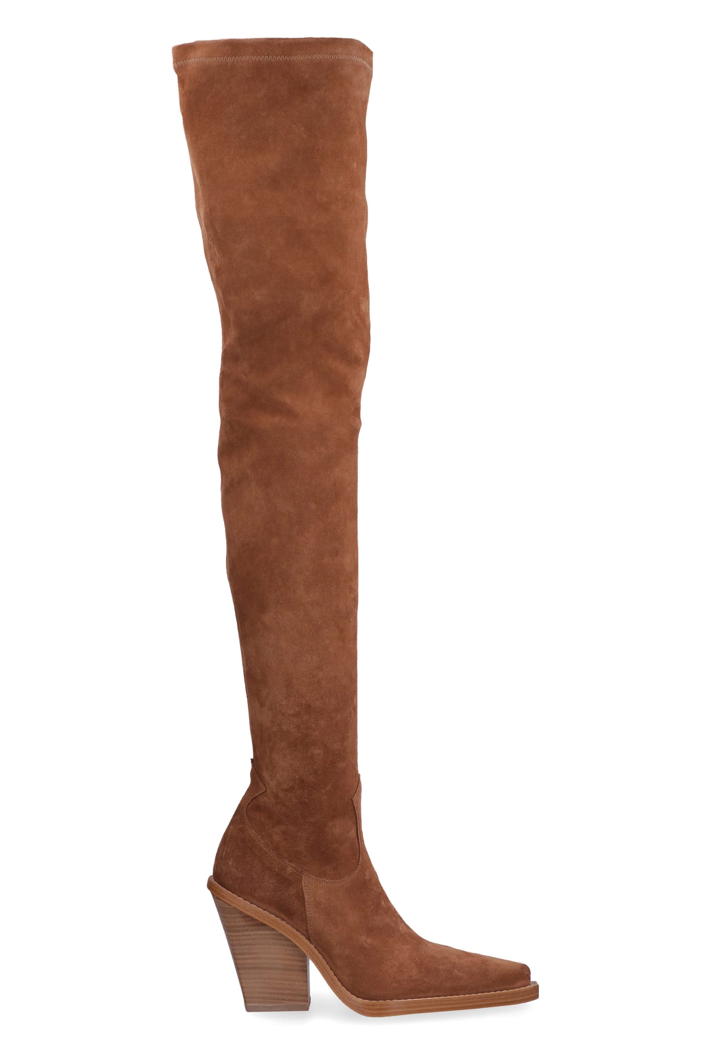 Paris Texas Stretch Suede Over The Knee Boots