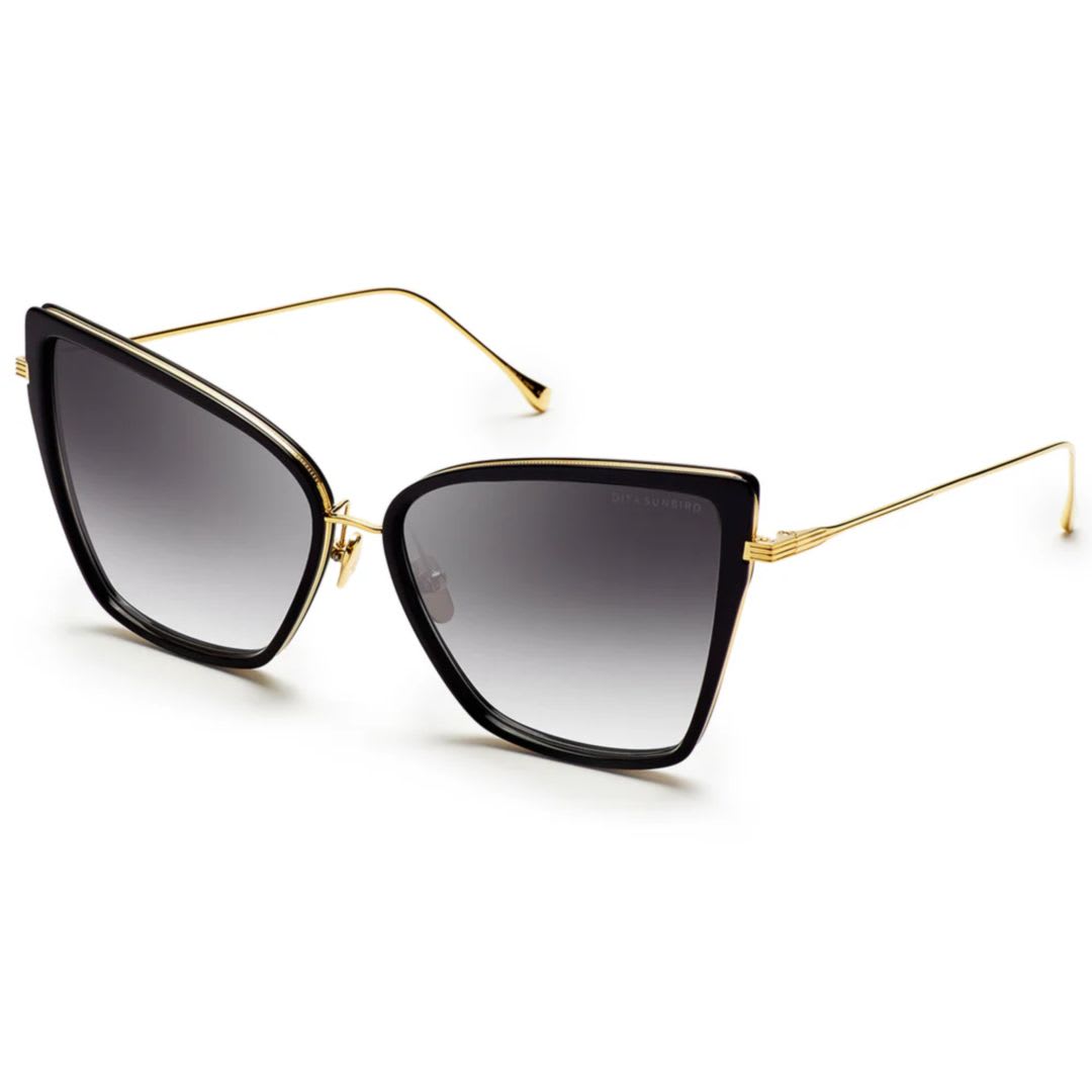 Shop Dita Sunbirdblack 18k Gold W In Black 18k Gold W