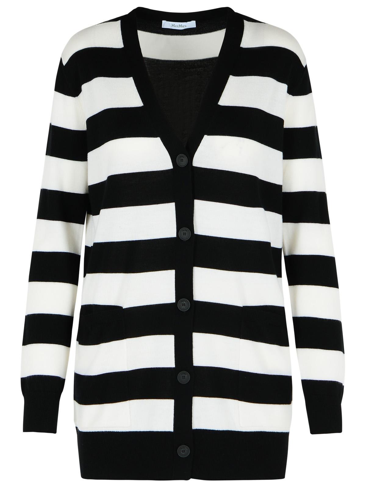 Fiemme Two-tone Virgin Wool Cardigan - Max Mara - Modalova