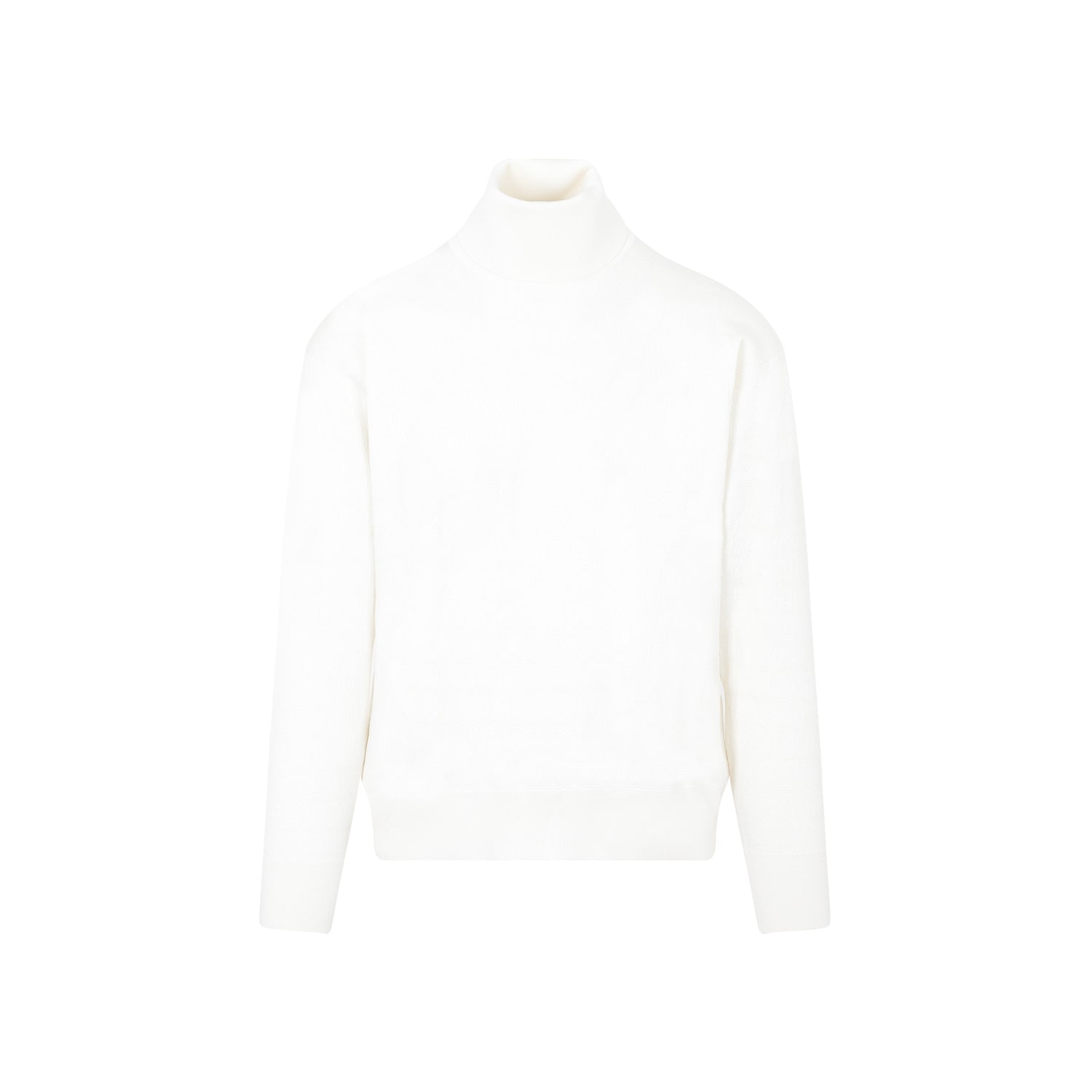 Shop Bally Turtleneck Sweater In Bone