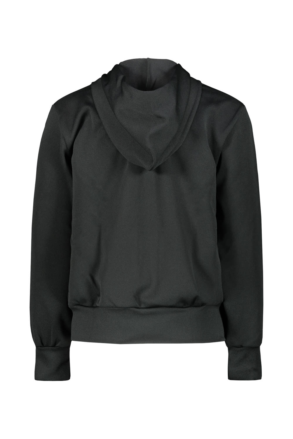 Shop Comme Des Garçons Play Black Zipped Hoodie With Red Heart In Blk