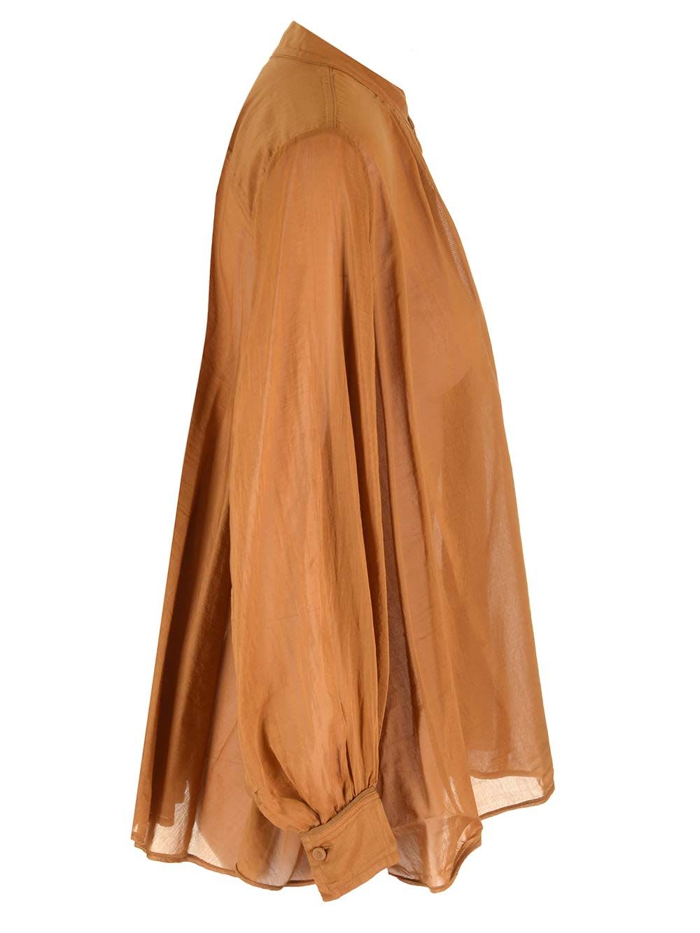 Shop Forte Forte Voile Bohemian-style Shirt In Brown