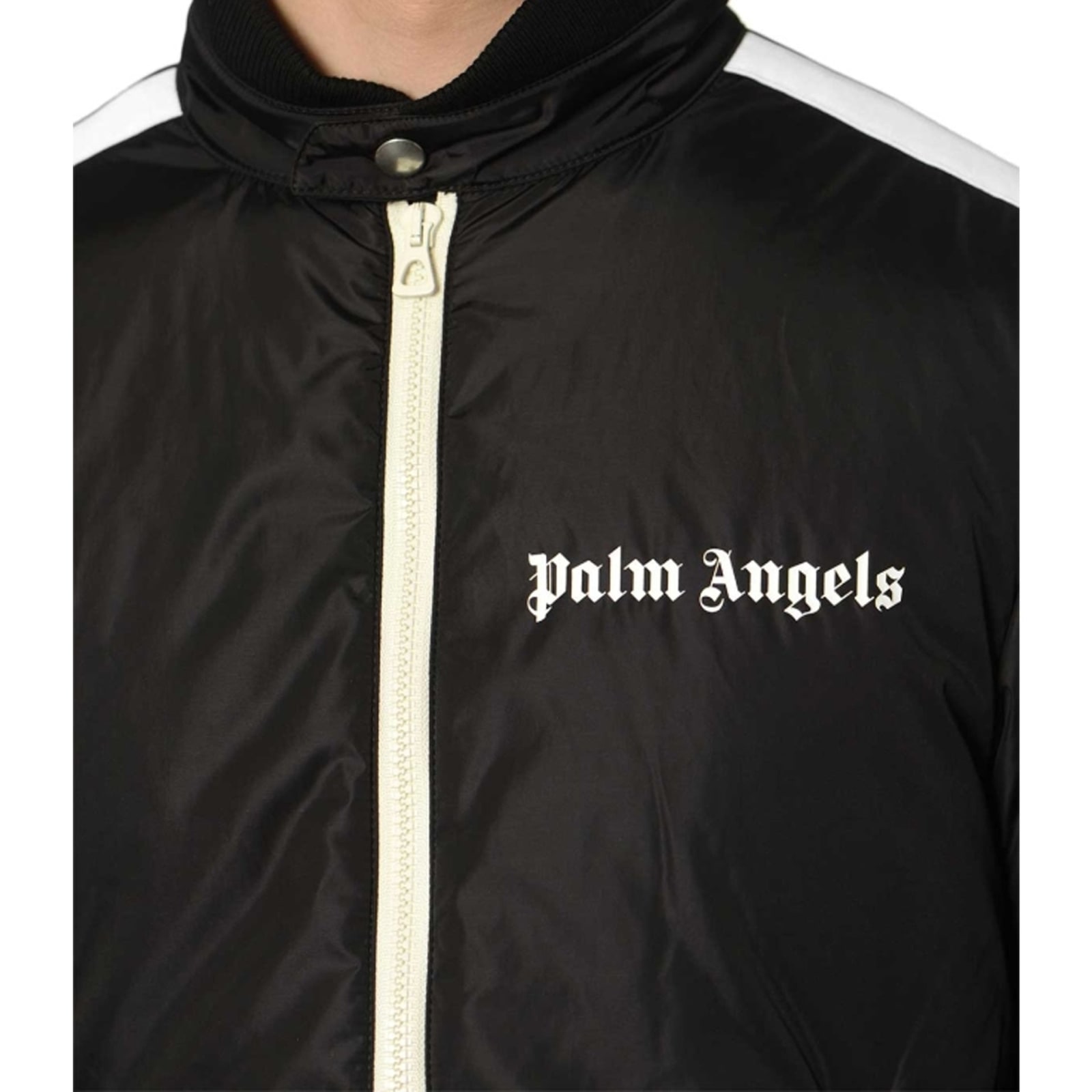 Shop Palm Angels Padded Jacket In Black