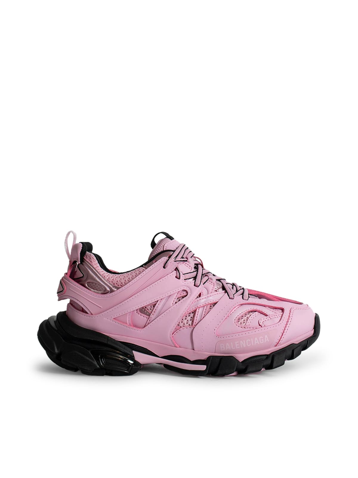 Shop Balenciaga Track Sneakers In Pink Black