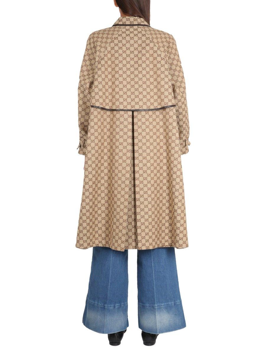 Gucci Reversible Women's Jacket With Pointed Collar In Beige