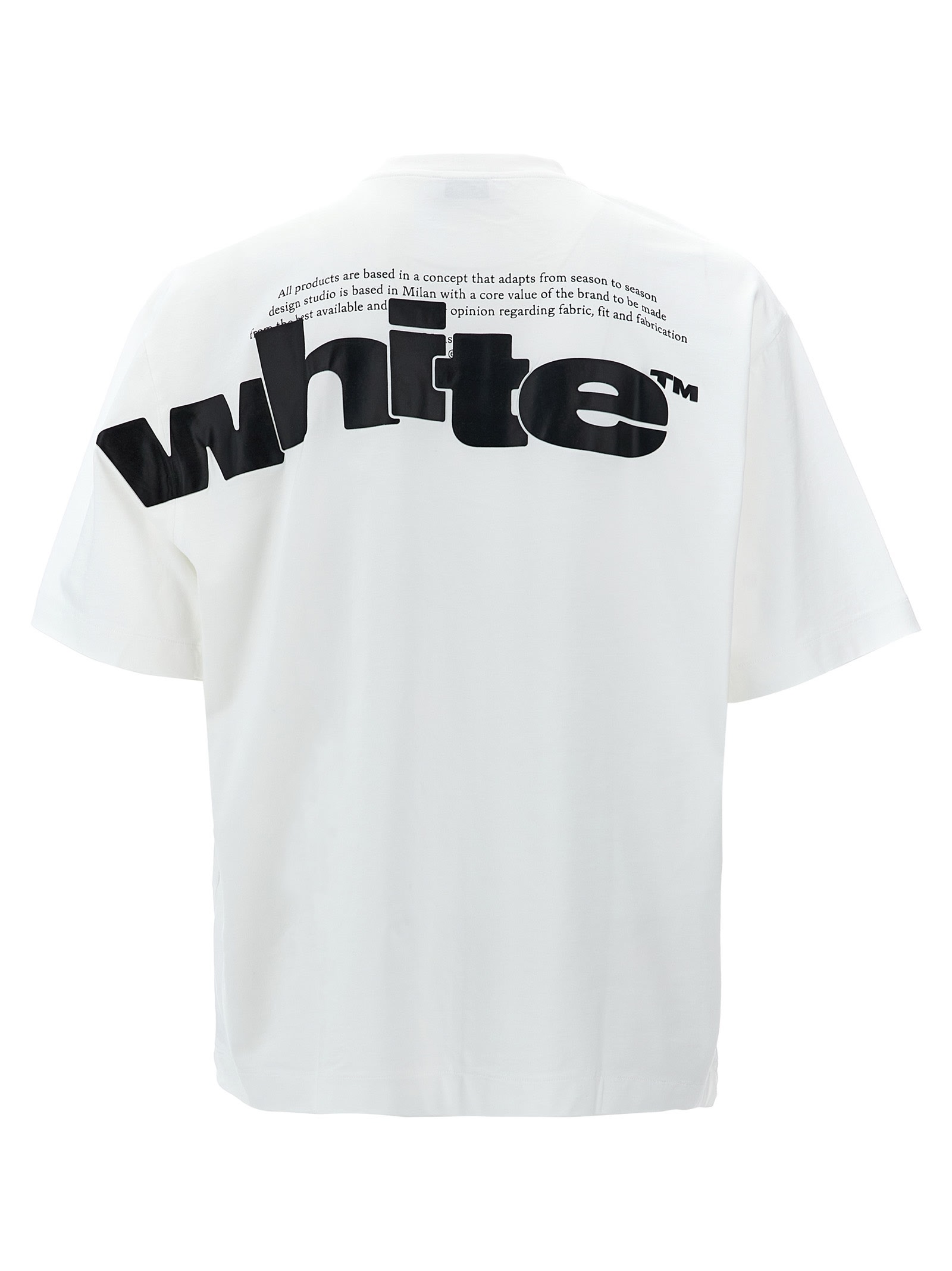 Shop Off-white Shared Logo Skate T-shirt In White/black