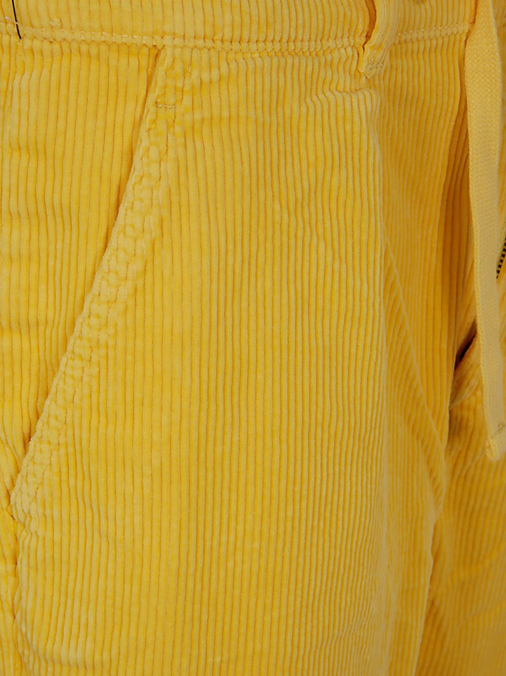 Shop Polo Ralph Lauren Easy Pant Pleated 8w Corduroy In Bright Yellow